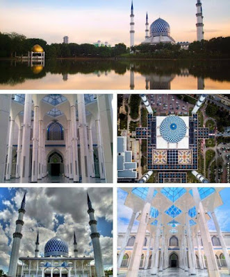 masjid biru shah alam tempat menarik