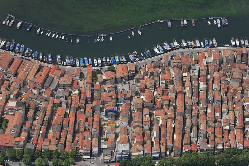 Fishing boats harbor in Chioggia, Veneto