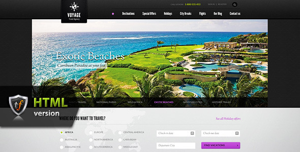 Voyage - Travel Agency HTML Theme - Travel Retail