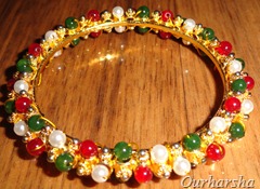 multi color bead bangles (5)
