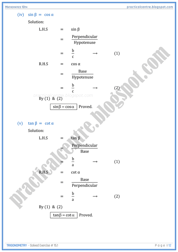 trigonometry-exercise-8-1-mathematics-10th