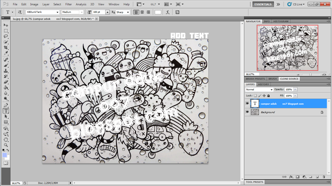 Cara Membuat Doodle Art Di Photoshop CampurArt