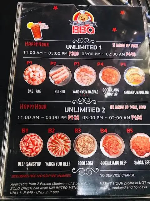 samgyupsalamat menu