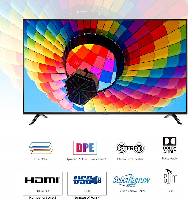 TCL 79.96 cm (32 Inches) HD Ready LED TV 32D3000 (Black)