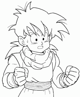 Gohan para colorear