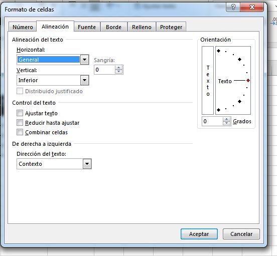 Como centrar el texto entre varias celdas en excel