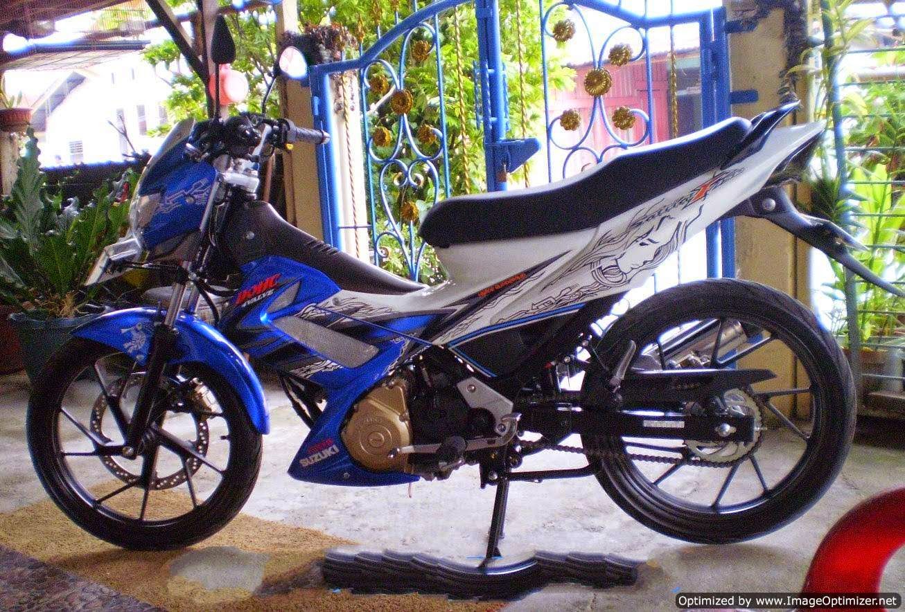 Kumpulan 97 Modifikasi Satria Fu Warna Biru Muda Terbaru Dan