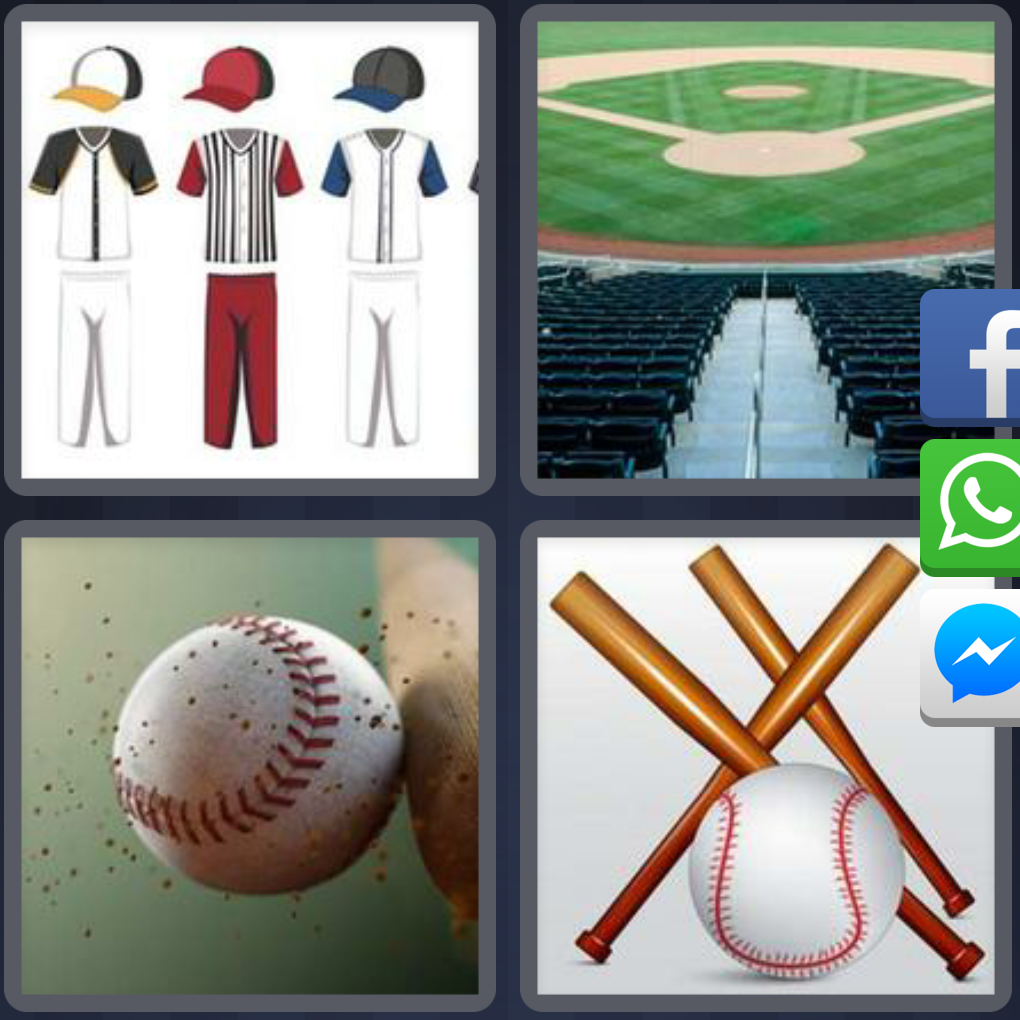 4 Fotos 1 Palabra Diseños Deportivos Cancha Pelota Bates Beisbol - Soluciones 7 Letras ...