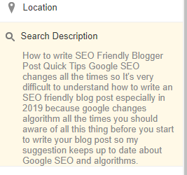 How to Write SEO Friendly Blogger Post in 2019