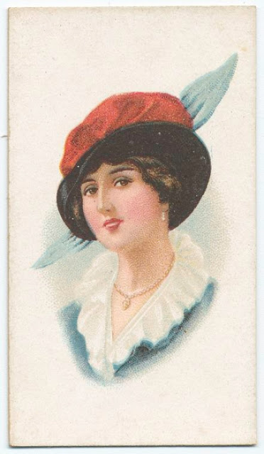Старинные открытки «Дамы в шляпках»