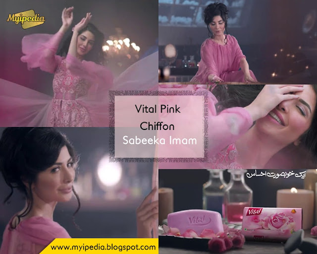 Sabeeka Imam The New face for Vital Pink Chiffon