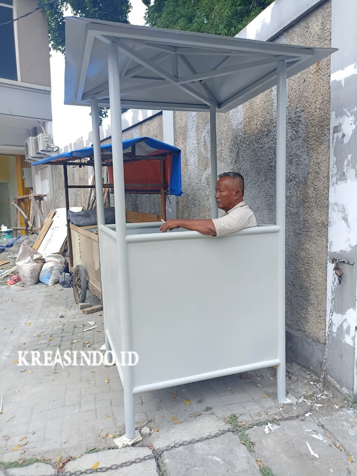 Pos Satpam Besi Pesanan Bpk Sandy di Kebayoran Lama Jakarta