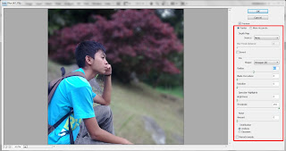 membuat efek lens blur pada foto