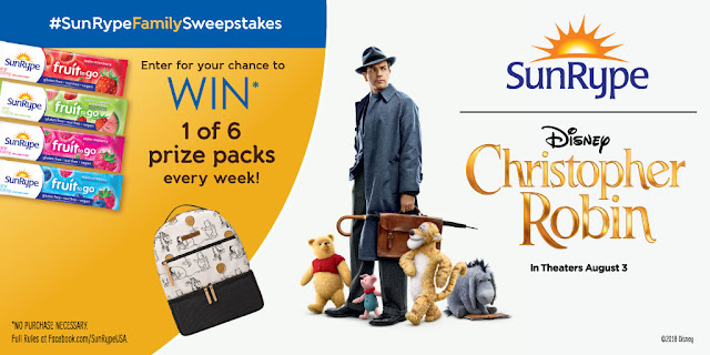 #SunRypeFamilySweepstakes July 30 – August 24 #ChristopherRobin