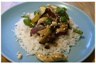 fruit & nut chicken stir-fry