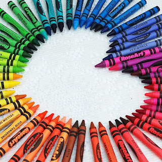 crayons making a heart