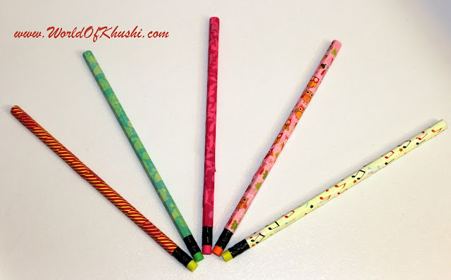 DIY Pencils - Khushi's World