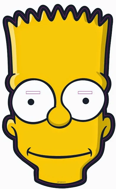 Bart Simpson Free Printable Mask.