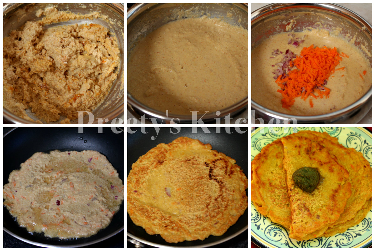 Preety's batter (Step Chilla  By vegan Oats to pancake how  / make & / Kitchen: Lentil Pancake Vegan Adai