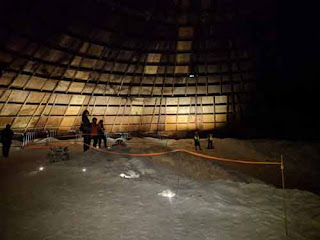 Inside A City of Toronto Salt Storage Dome.