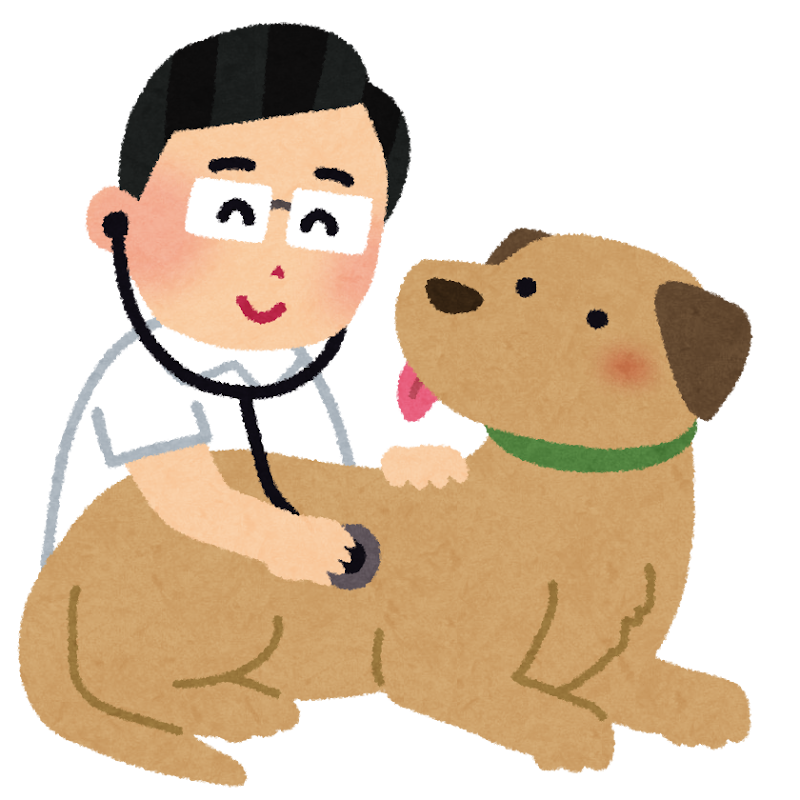 犬を検診する獣医さんのイラスト かわいいフリー素材集 いらすとや