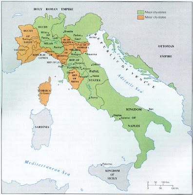 Italia Mapa Político