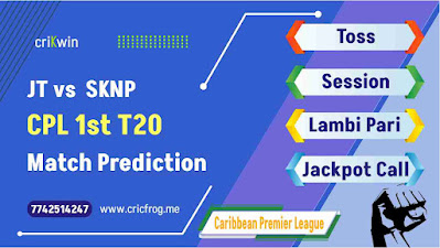 CPL Jamaica vs St Kitts 1st T20 Today’s Match Prediction ball by ball