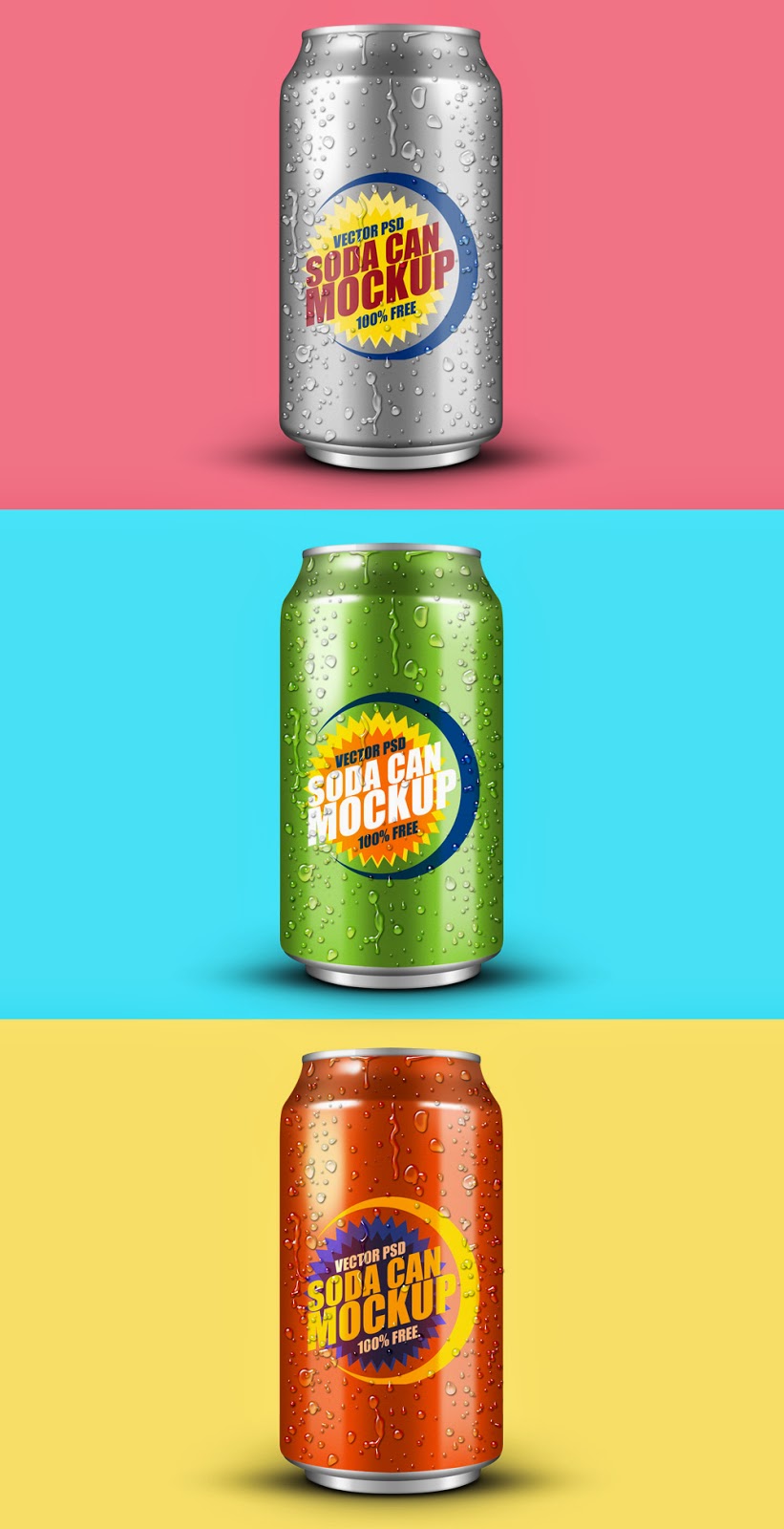 Soft Drink Can Mockup