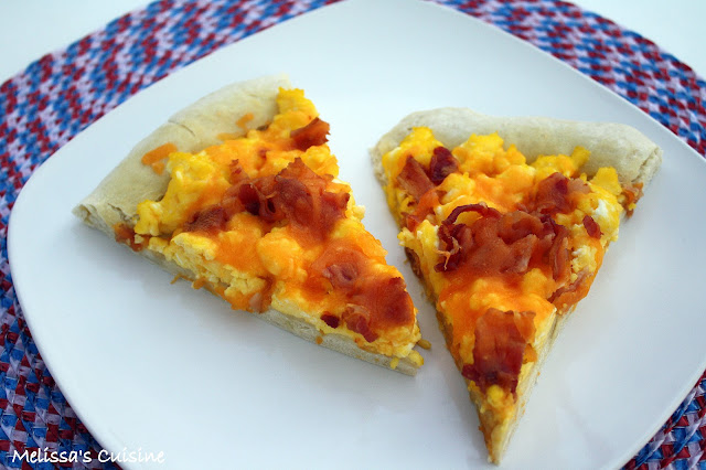 Melissa's Cuisine: Breakfast Pizza with Eggs and Bacon