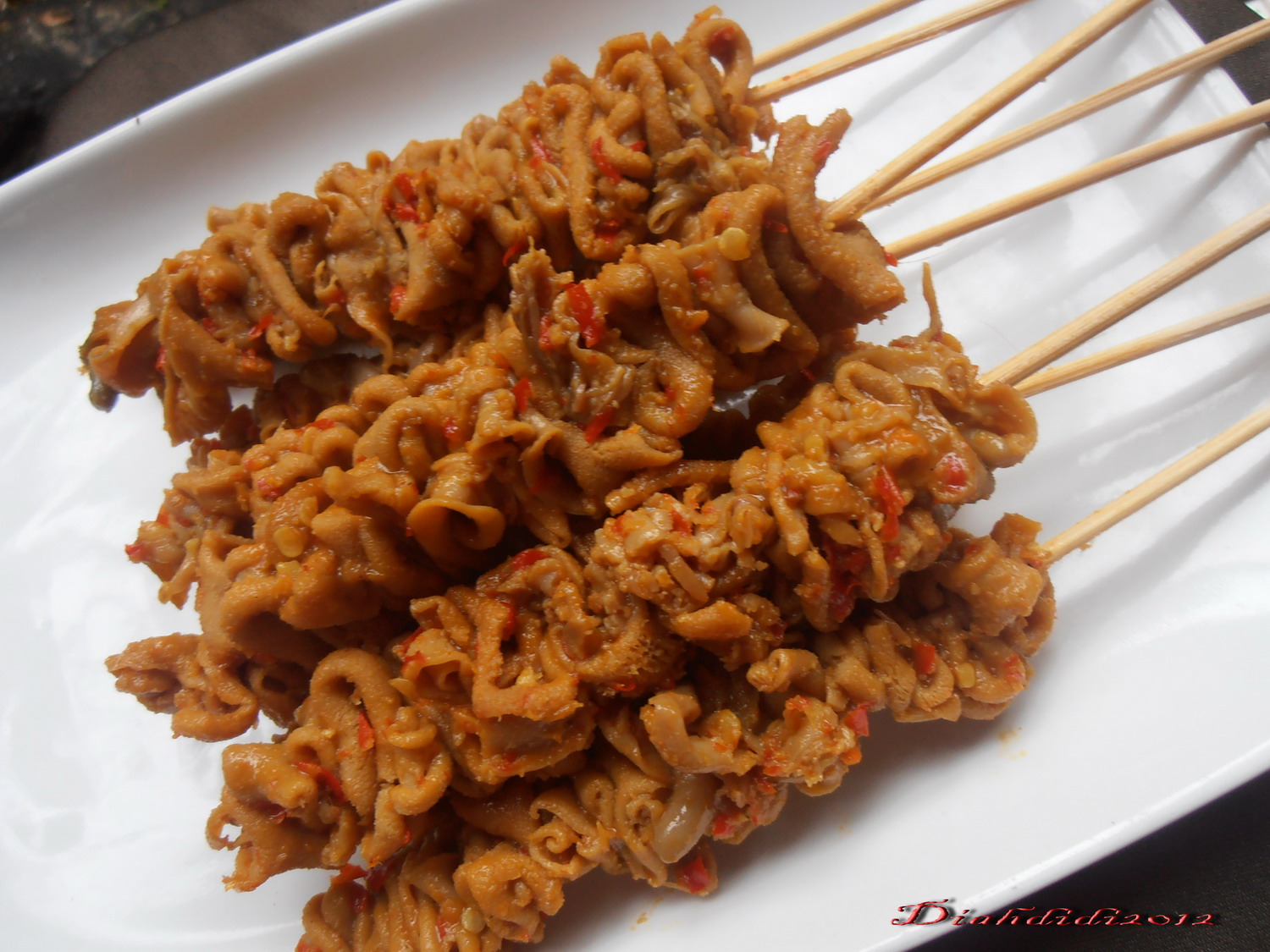 Sate Usus Pedas  RESEP MASAKAN SEDERHANA