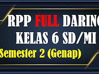 Download RPP Daring K13 Kelas VI Semester 2