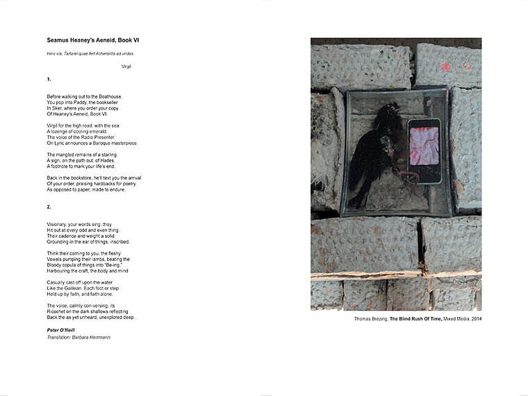 Broadsheet with Art Work by Thomas Brezing for Sale