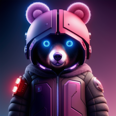 Cute Cyberpunk Bear (10)