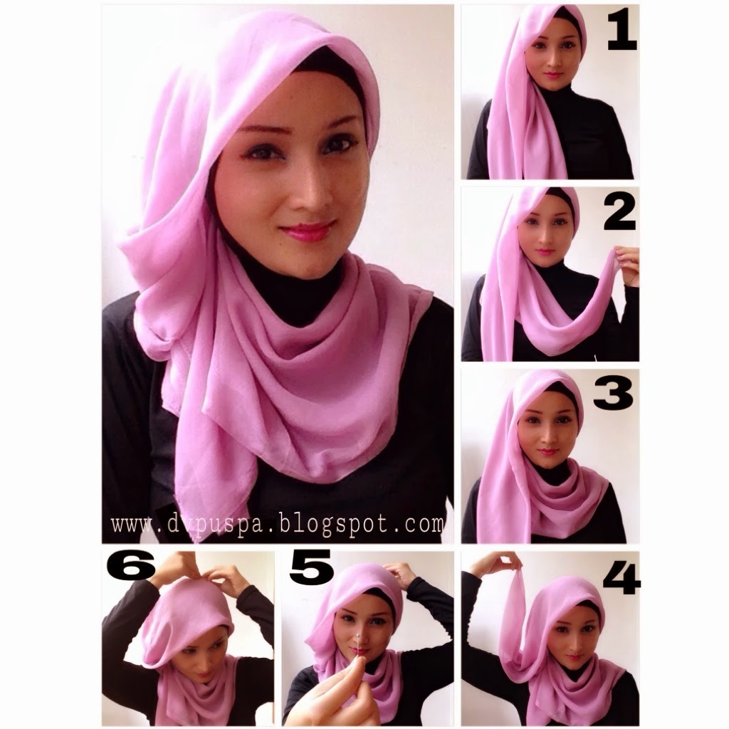 20 Foto Tutorial Hijab Indonesia Segi Empat Corak Terupdate Tutorial Hijab Indonesia