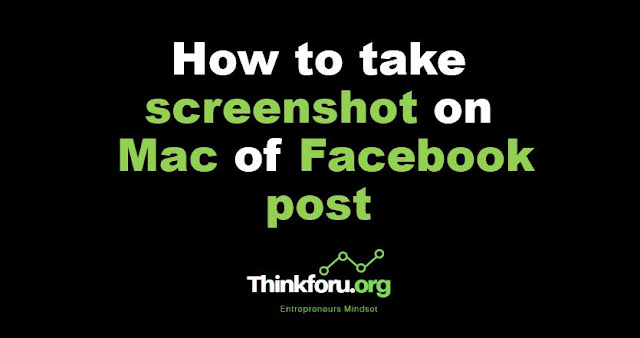 Cover Image of How to take screenshot on mac of facebook post