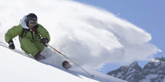 Mountain skier