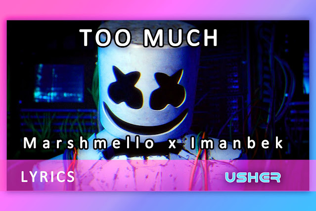 Too Much song Lyrics and Karaoke by Marshmello & Imanbek ft. Usher