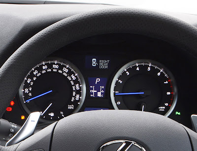 2011 Lexus IS F Gauges