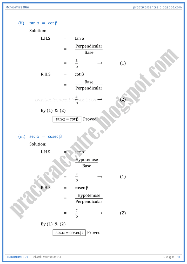 trigonometry-exercise-8-1-mathematics-10th