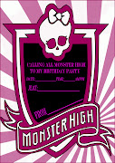 Monster High Party Invitation Card. Calling All Monster High Birthday Card .