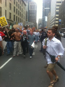 Protests Around Wall Street, finance, money, wall street