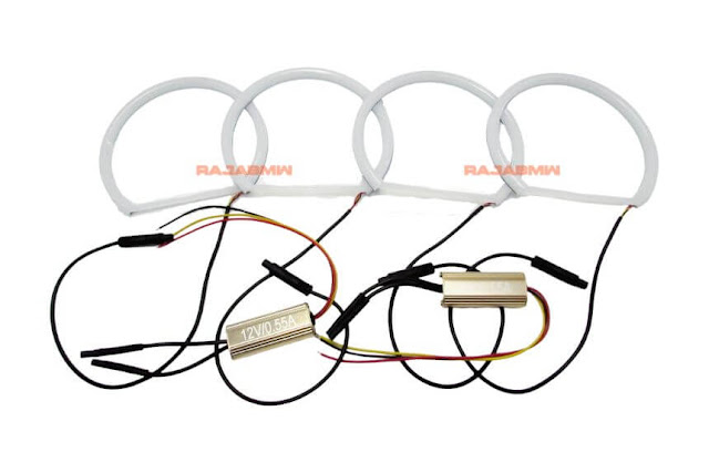 Angel Eyes Ring Cotton LED BMW E36, E38, E39, E46 Projektor Model 2 Warna (Putih dan Kuning Amber)