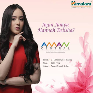 Meet Hannah Delisha with Himalaya Herbals Promotion at Aman Central Kedah (21 October 2017)