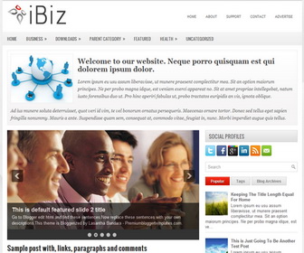 iBiz 2 Column Blogger Template