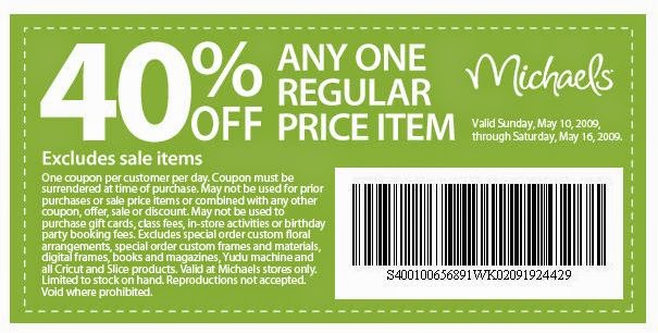 michaels coupons may 2015 get a 20 % coupon instantly when you sign up ...