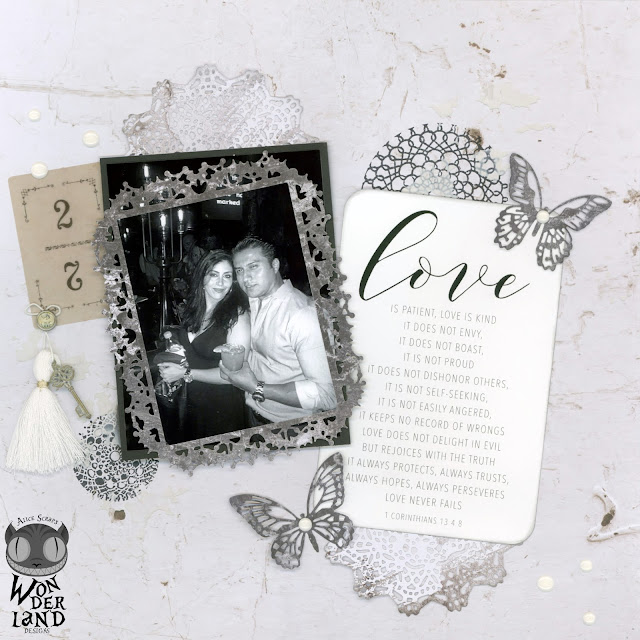 Love is Patient | Scrapbook layout by Alice Scraps Wonderland