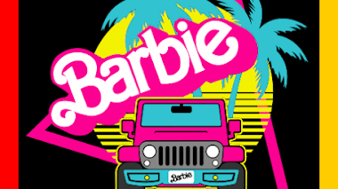 Logotipo de barbie 4x4 Editable Full color