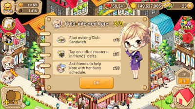 LINE I LOVE COFFEE QUEST: Cold-infected Kate 3/9
