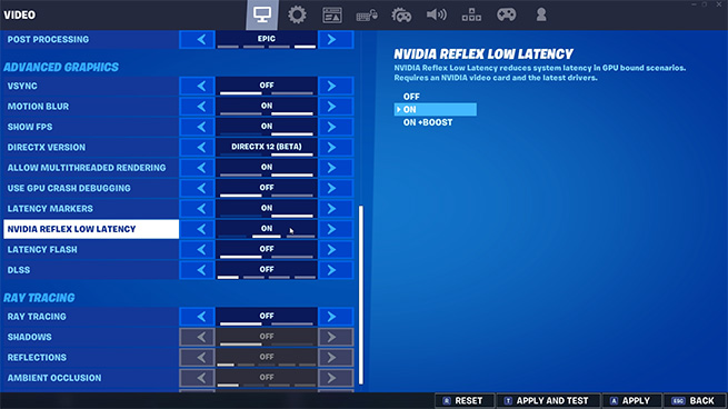 Nvidia Reflex Low Latency