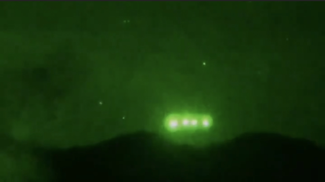 Real UFO sighting in night vision over Area 51 and in Laredo Texas.